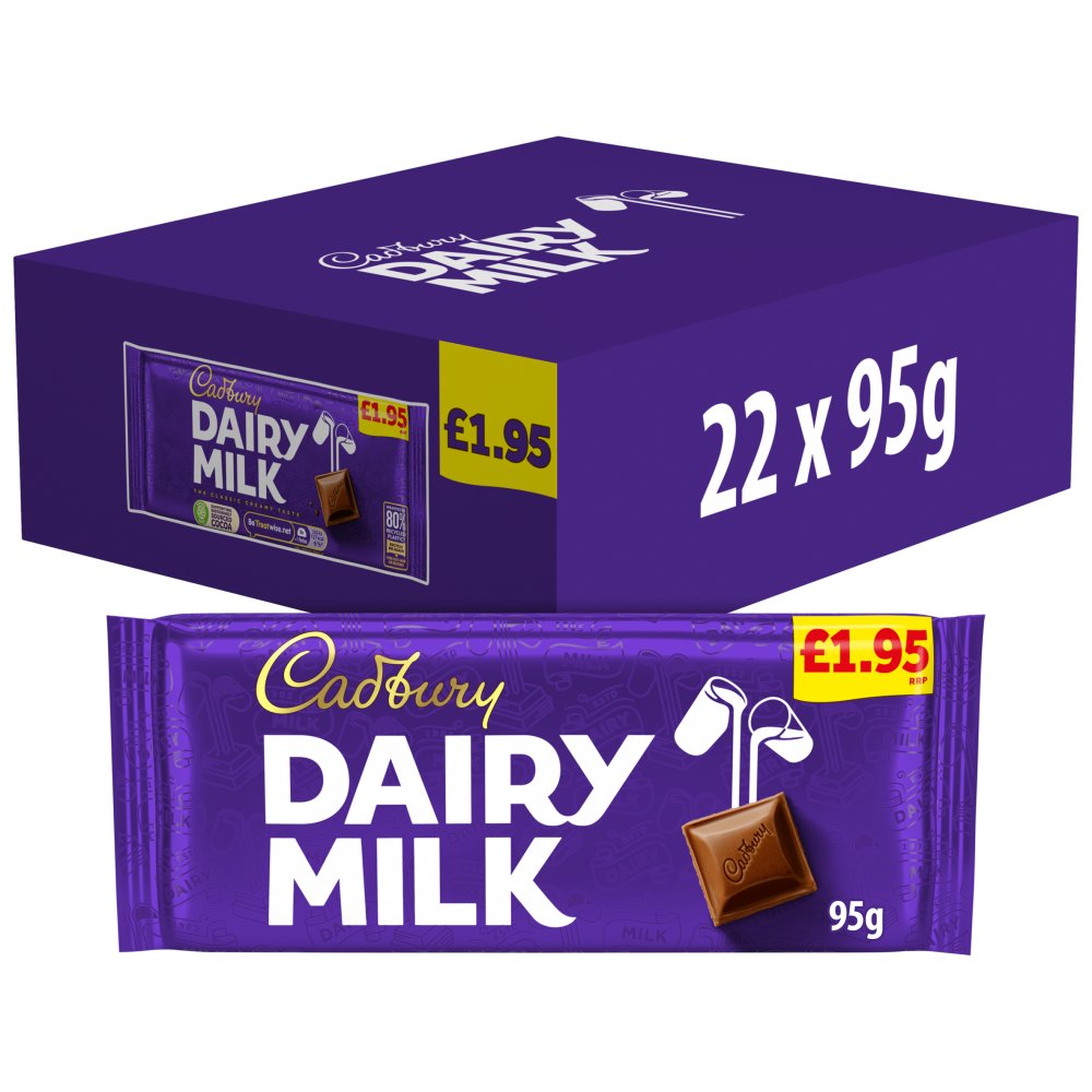 Cadbury Dairy Milk Chocolate Bar PMP 1.95P 95 g