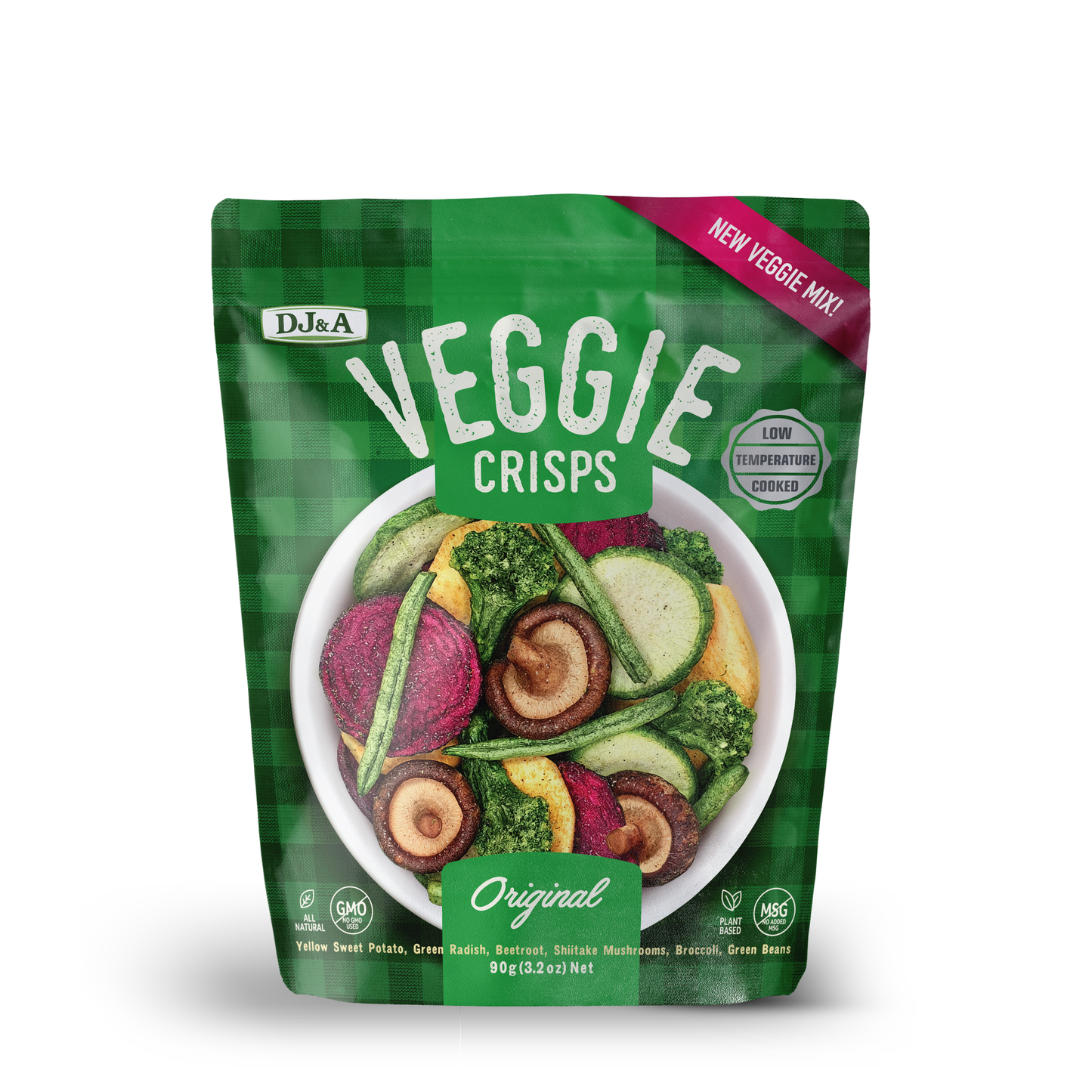 DJ & A Veggie Crisps Original 9 x 90g