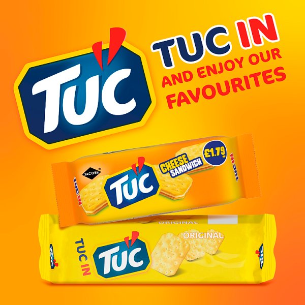 Jacob's TUC Original Snack Crackers 150g Pack size Case of 12