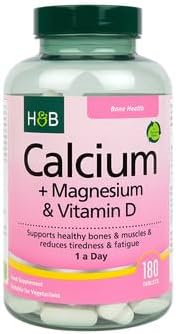 Holland & Barrett Calcium + Magnesium & Vitamin D 180 Tablets