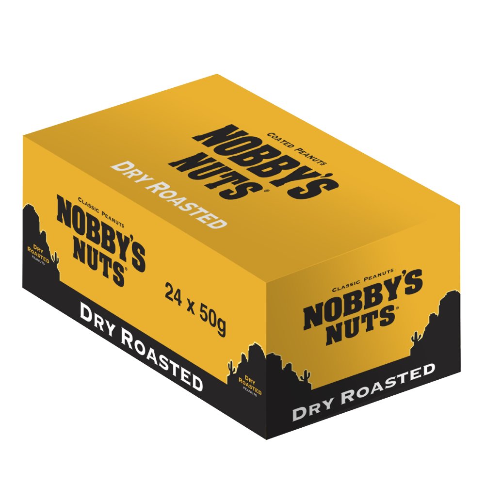 Nobby's Nuts Dry Roasted Peanuts Pub Card 24x50g