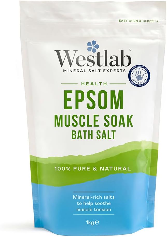 Westlab Health Epsom Bath Salts 1kg (1 Pack)