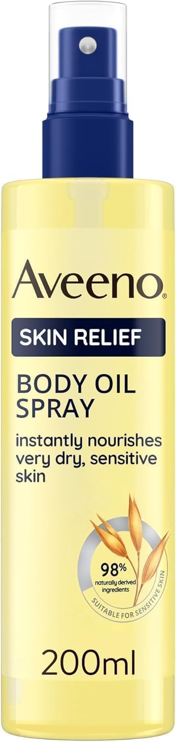 Aveeno Skin Relief Body Oil Spray for Very Dry, Sensitive Skin (1 x 200ml)