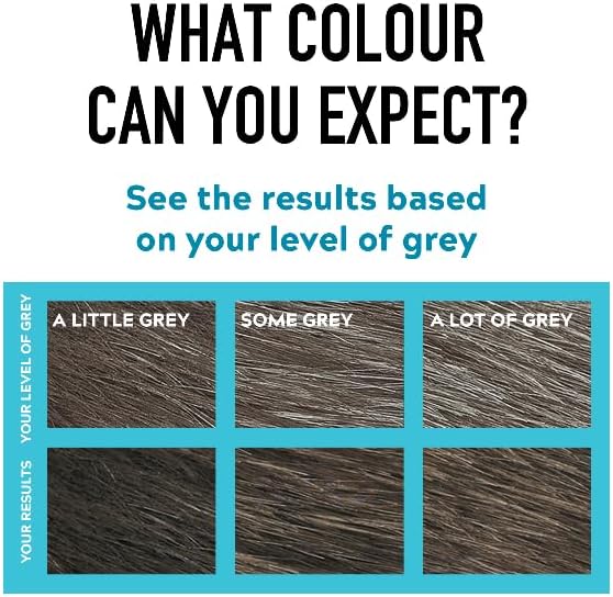 Just for men Moustache & Beard Dark Brown Dye, Eliminates Grey for a Thicker & Fuller Look M45
