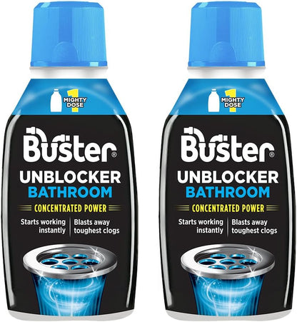 Buster Bathroom Drain Unblocker (Pack of 2 x 300ml)