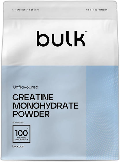 Bulk Creatine Monohydrate Powder, Pure Unflavoured, 1 kg