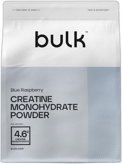 Bulk Creatine Monohydrate Powder, Blue Raspberry, 500 g