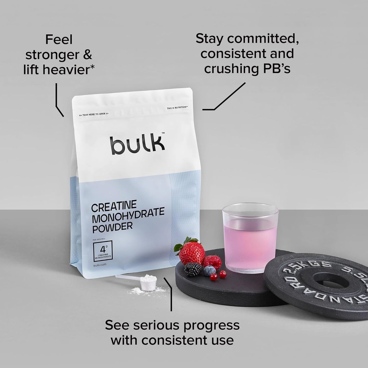 Bulk Creatine Monohydrate Powder Passionfruit 500g – Micronised Vegan Supplement