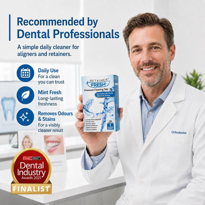 Retainer Fresh Retainer Cleaner Tablets 36 Tablets 1 Month Denture Cleaner