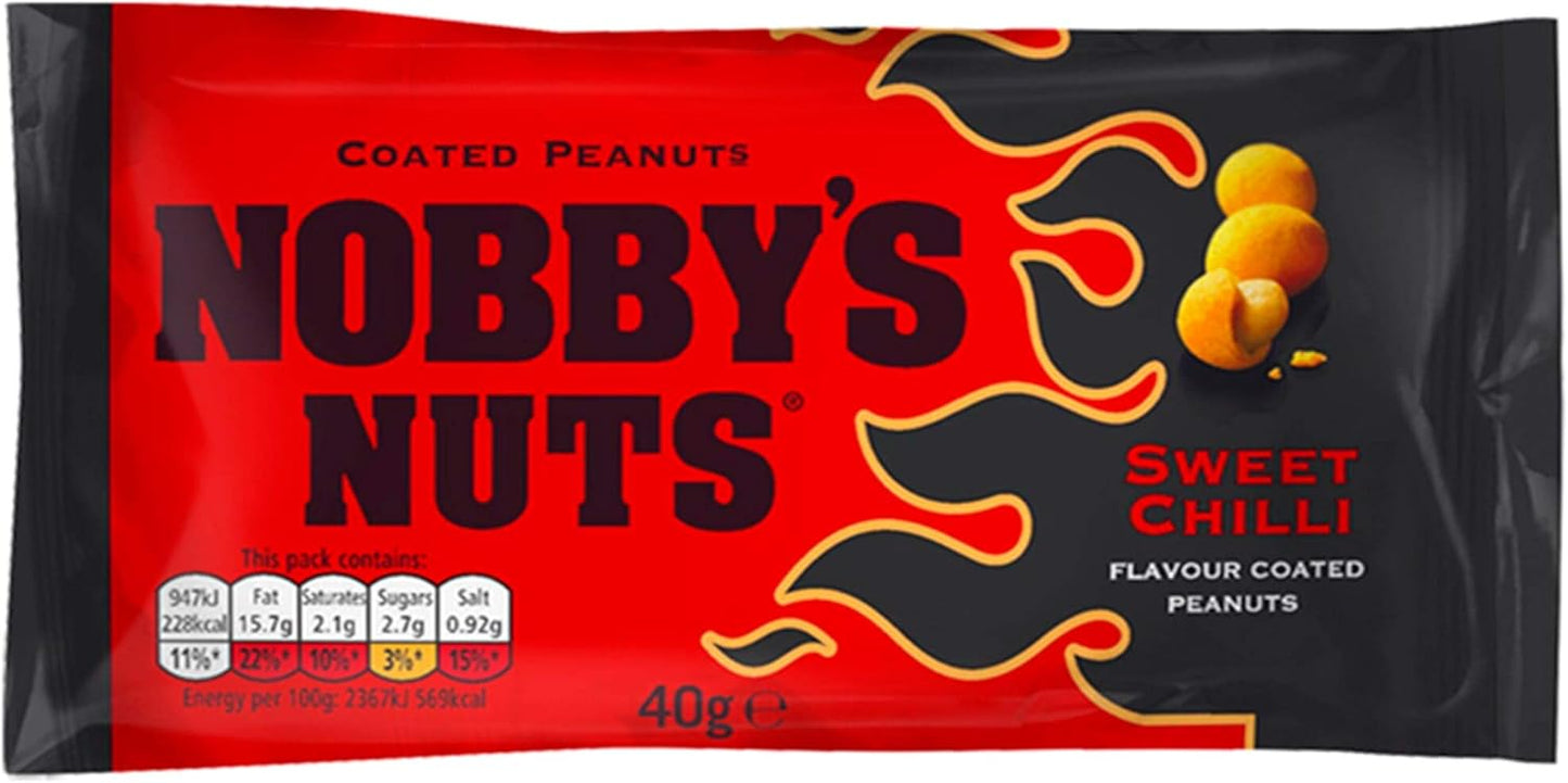 Nobby's Nuts Sweet Chilli Coated Peanuts Pub Card 20x40g