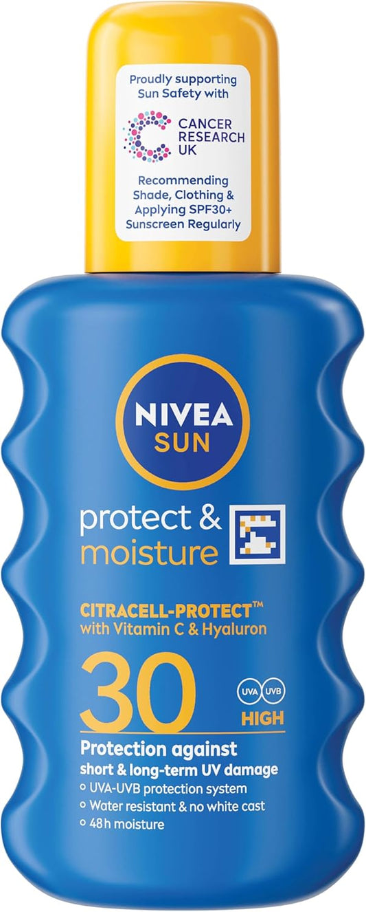 NIVEA SUN Protect & Moisture Sun Spray SPF 30 (200 ml)