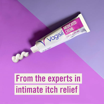 Vagisil Medicated Creme, Intimate Cream with Lidocaine Anaesthetic, 30g