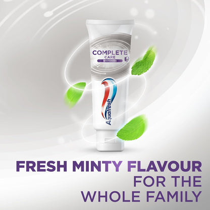 Aquafresh Complete Care Whitening Fluoride Toothpaste. Helps Restore Your Teeth’s Natural Whiteness. Actively deep Cleans and freshens Whole Mouth.