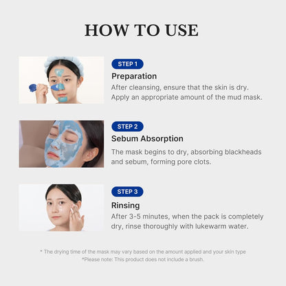 medicube Zero Pore Blackhead Mud Mask - Pore Cleansing & Gentle Exfoliating