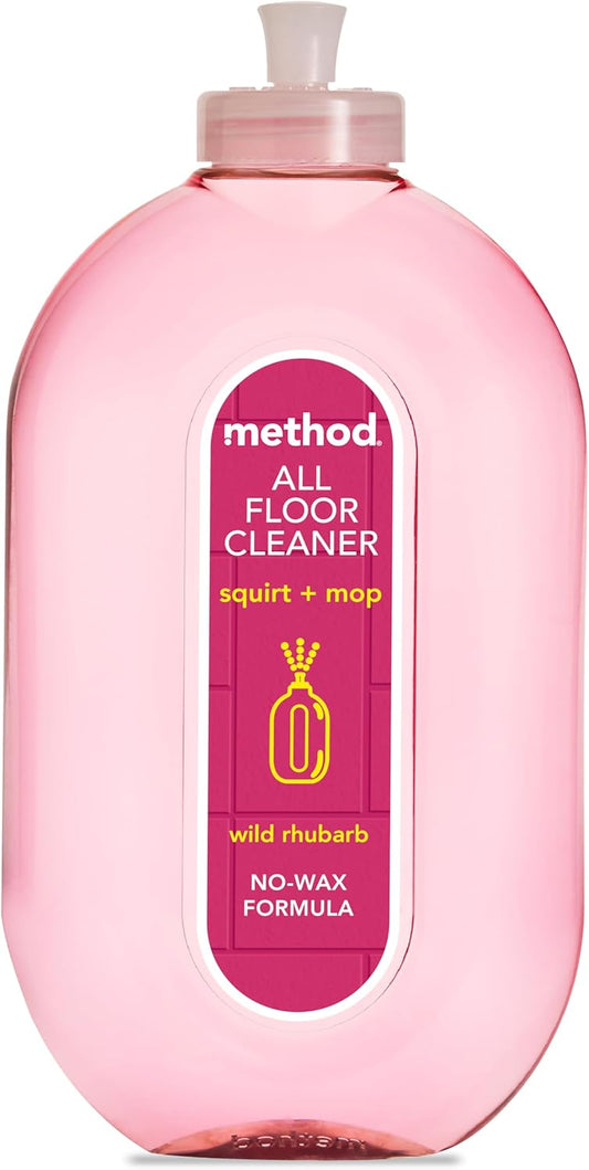 Method Floor Cleaner, Wild Rhubarb, Hard Floor Cleaning, 739ml
