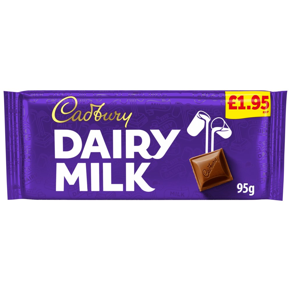 Cadbury Dairy Milk Chocolate Bar PMP 1.95P 95 g