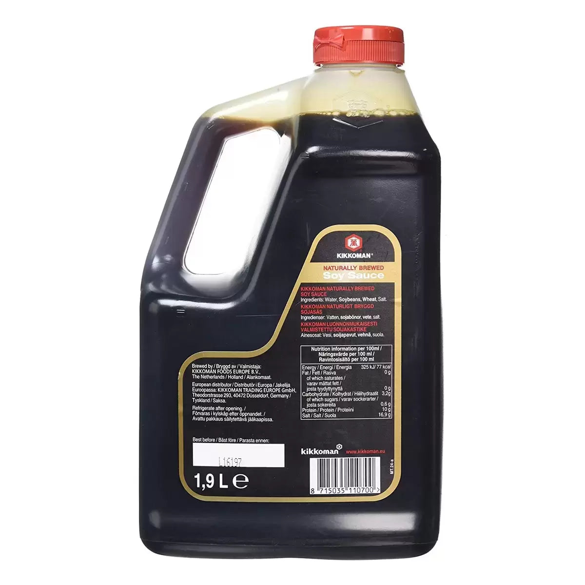 Kikkoman Soy Sauce 1.9 Litre Best for BBQ