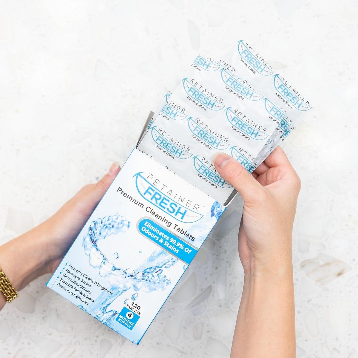 Retainer Fresh Retainer Cleaner Tablets 36 Tablets 1 Month Denture Cleaner