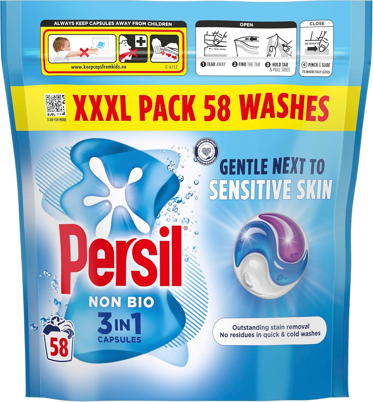 Persil Non Bio 3 in 1 Washing Capsules laundry capsules