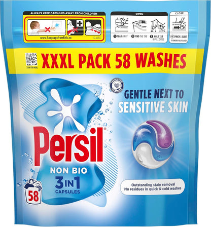 Persil Non Bio 3 in 1 Washing Capsules laundry capsules