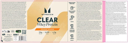 Myprotein Clear Whey Isolate Protein Powder | Orange & Mango -20 Servings