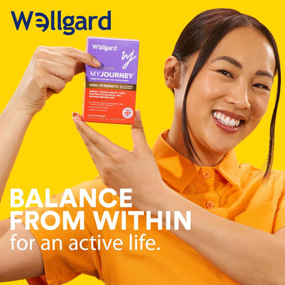 Wellgard My Journey – MJ Multivitamin for Energy, Muscles, Hair, Electrolyte Balance and Sulphur Metabolism, 60 Capsules