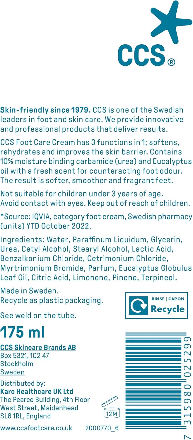 CCS Professional Foot Care Cream 175 ml