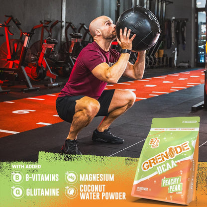 Grenade BCAA Intra Workout Powder, Peachy Pear, 390 g (Pack of 1) | 30 Servings, 7 g BCAA with Amino Acids Including B-Vitamins, Magnesium & Glutamine, Zero Sugar, Vegan & Vegetarian