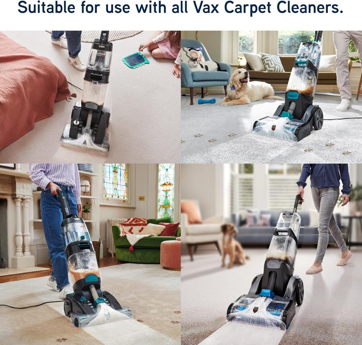 Vax Original 1.5L Carpet Cleaner Solution, Stain Remover Shampoo