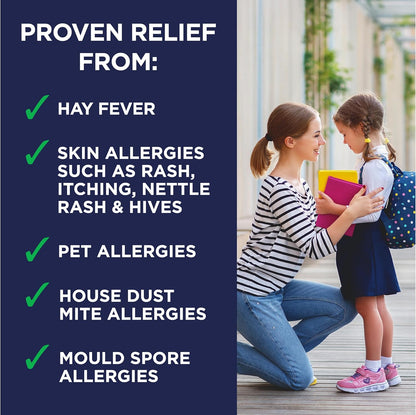 Piriteze Hayfever & Allergy Tablets, Cetirizine, 6 Years+, 30 Tablets