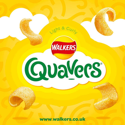 Walkers Quavers Cheese Multipack Snacks Crisps 12x16g