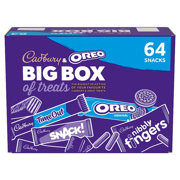 Cadbury & Oreo 64 Big Box of Treats 1618g for bulk