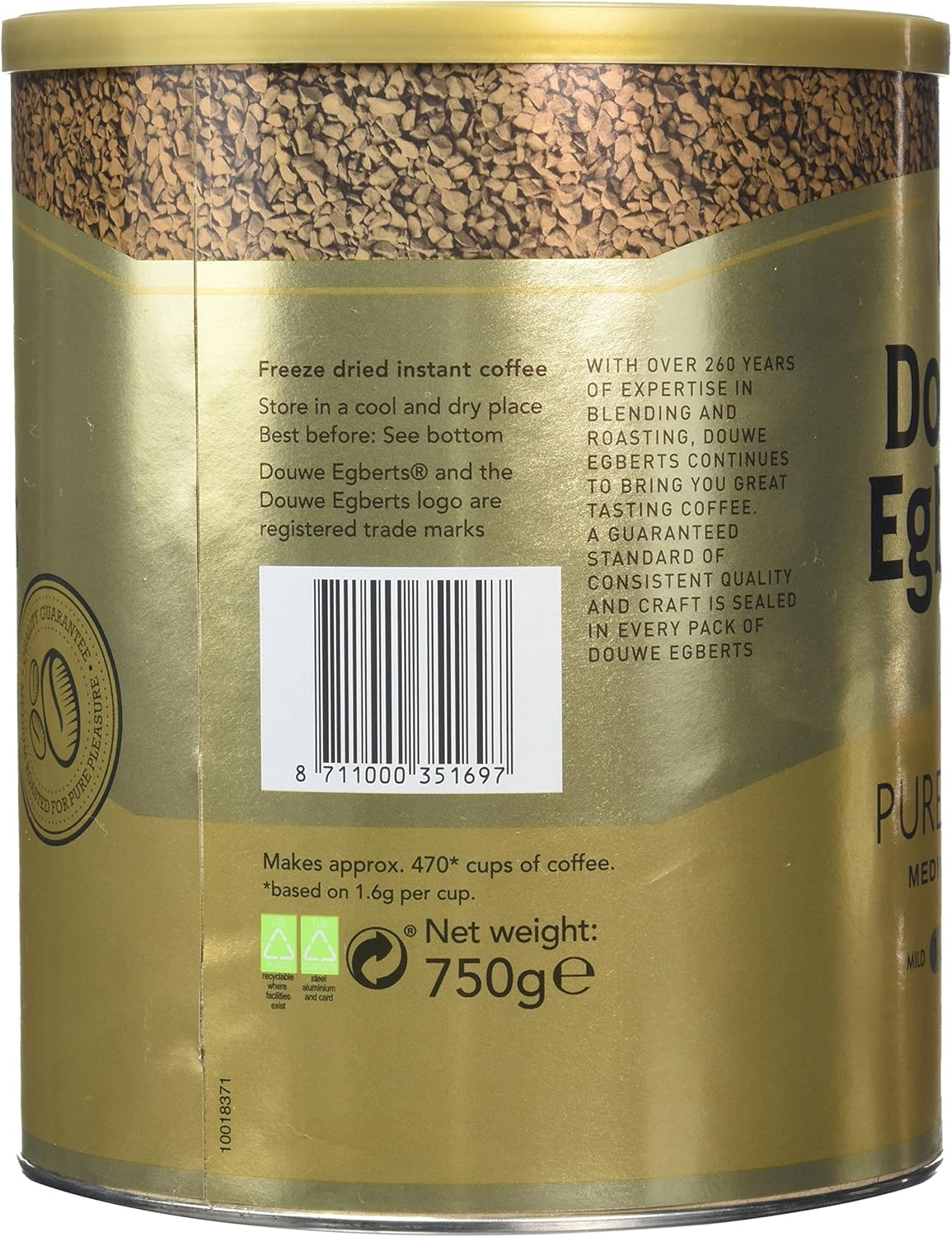 Douwe Egberts Pure Gold Medium Roast 750g