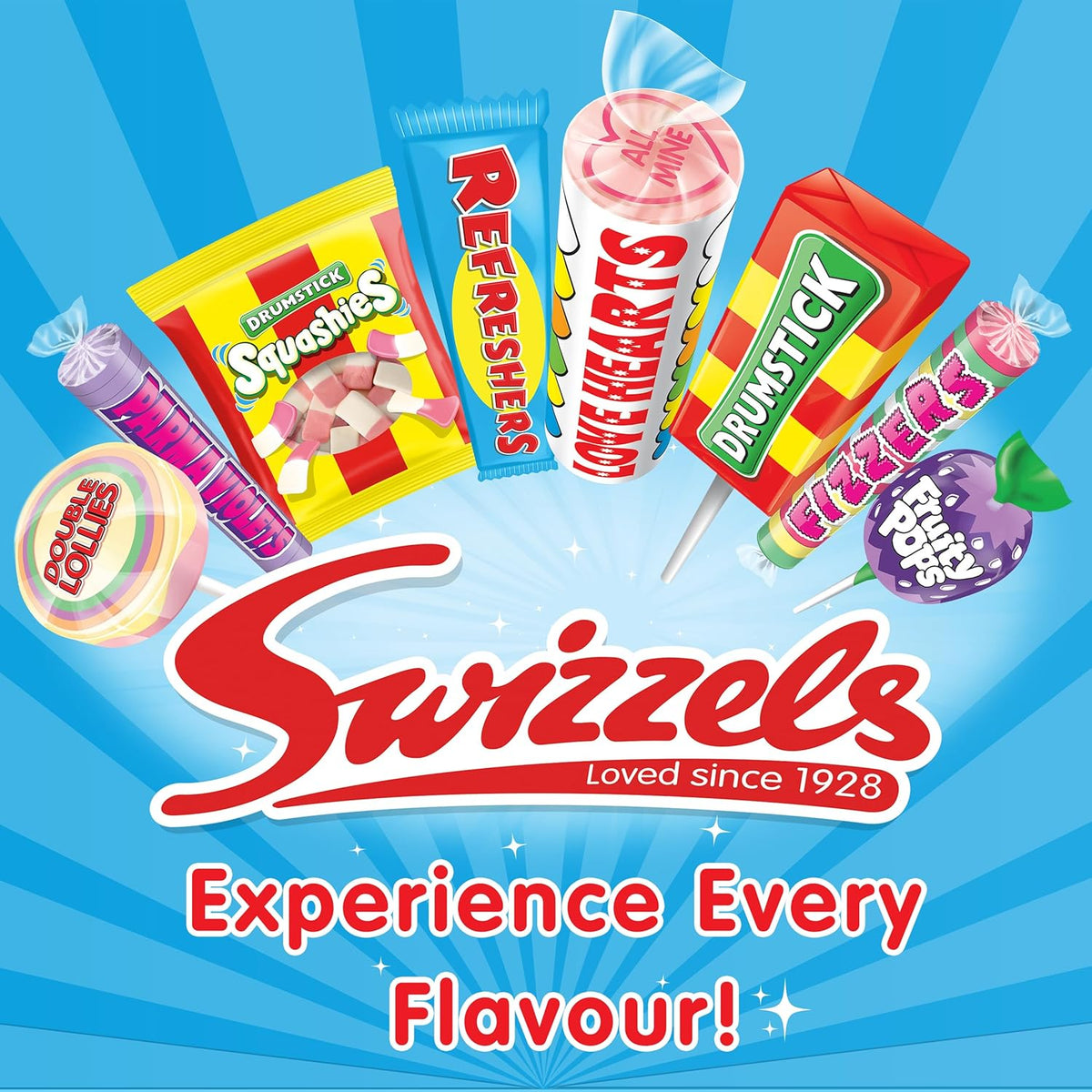 Swizzels Party Mix Tub 785g Retro Sweets in Bulk, Vegan Friendly