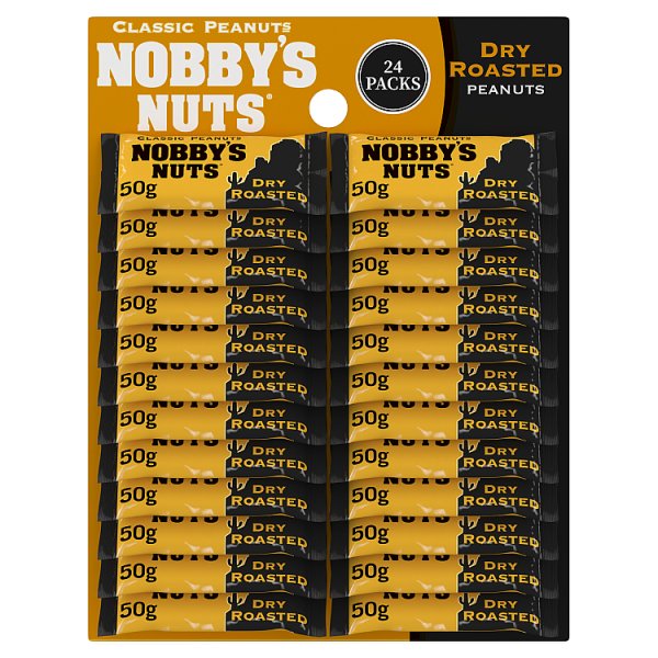 Nobby's Nuts Dry Roasted Peanuts Pub Card 24x50g