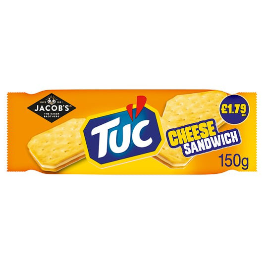 Jacob's TUC Original Snack Crackers 150g Pack size Case of 12