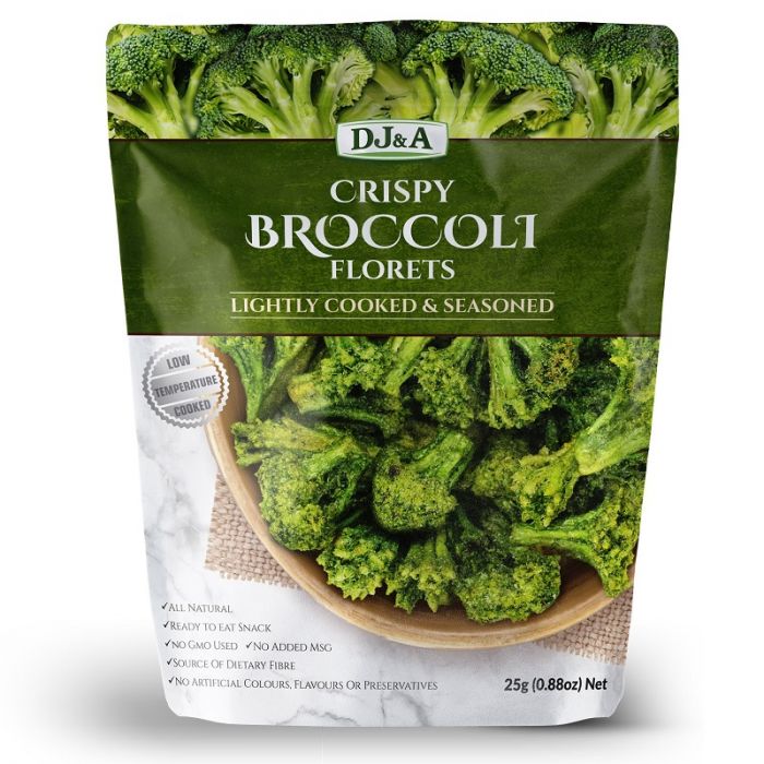 DJ & A Broccoli Florets 12 x 25g Snacks