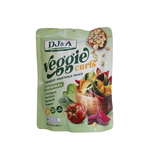 DJ & A Veggie Curls Original 9 x 90g Snacks