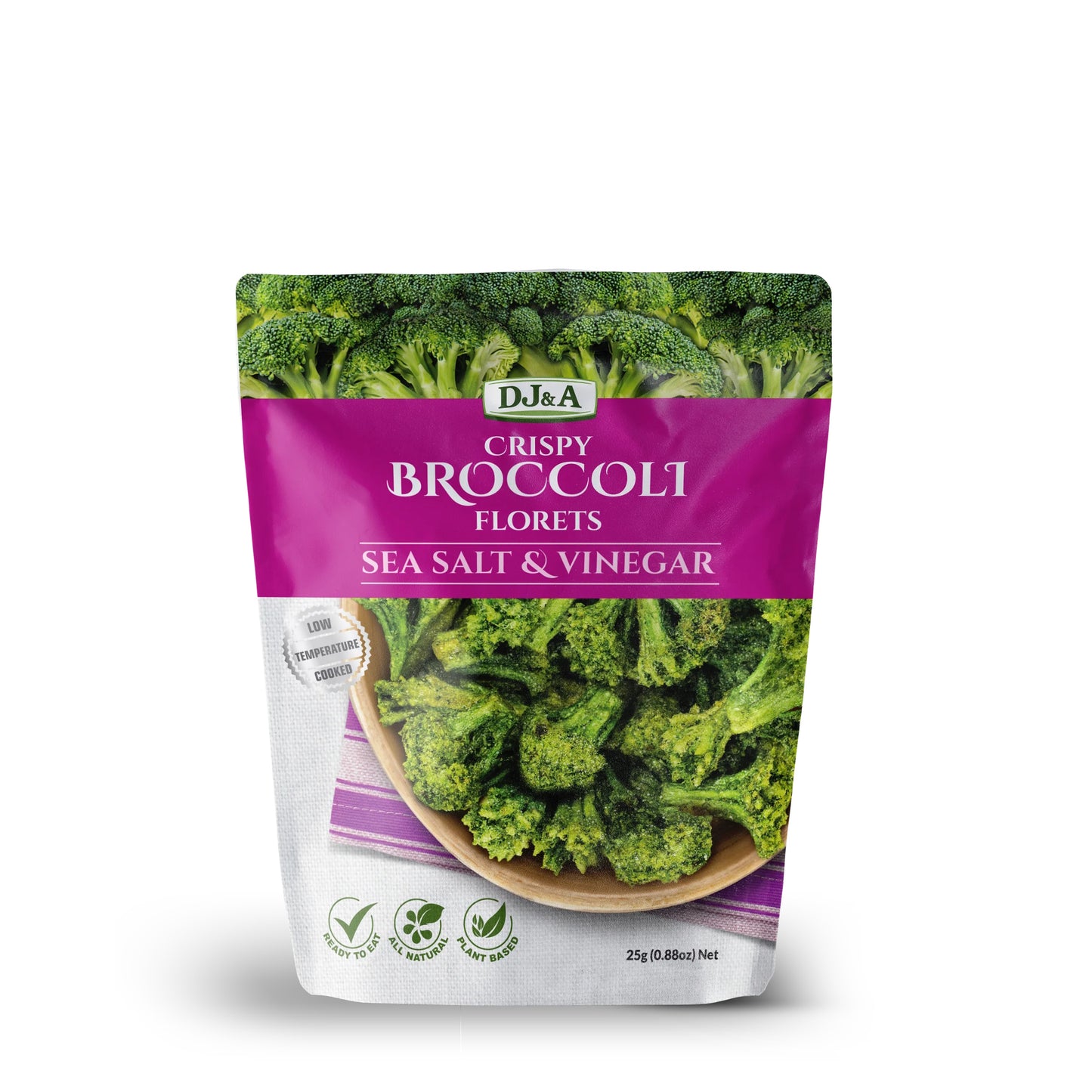 DJ & A Broccoli Florets Salt & Vinegar 12 x 25g