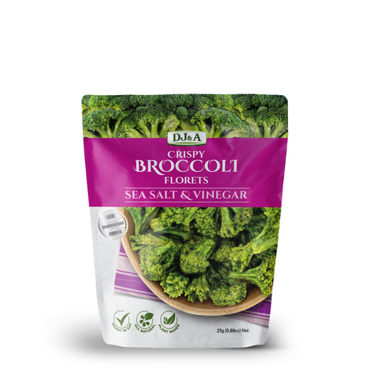 DJ & A Broccoli Florets Salt & Vinegar 12 x 25g